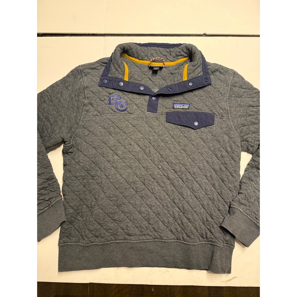 Patagonia Mens Small Cotton Quilt Snap-T Pullover Grey The Ranch at Rock Creek